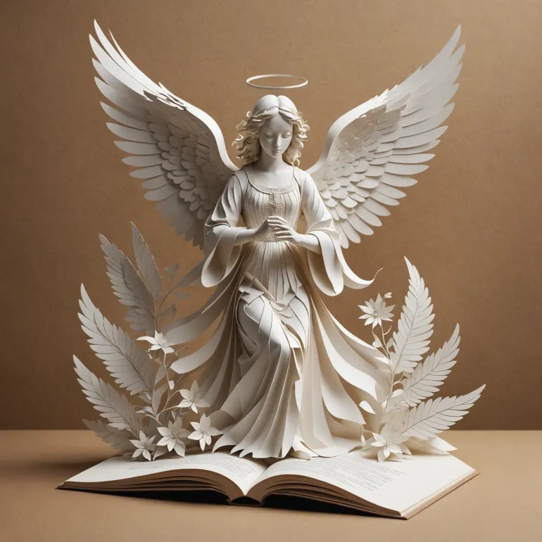 Как сделать ангела из бумаги: объёмный и плоский мастер-классы для вдохновения и творчества