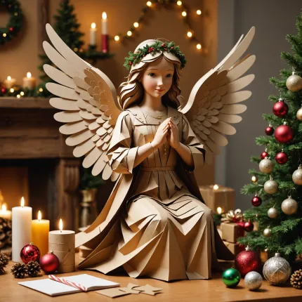 Как сделать ангела из картона: создание объёмного шедевра своими руками